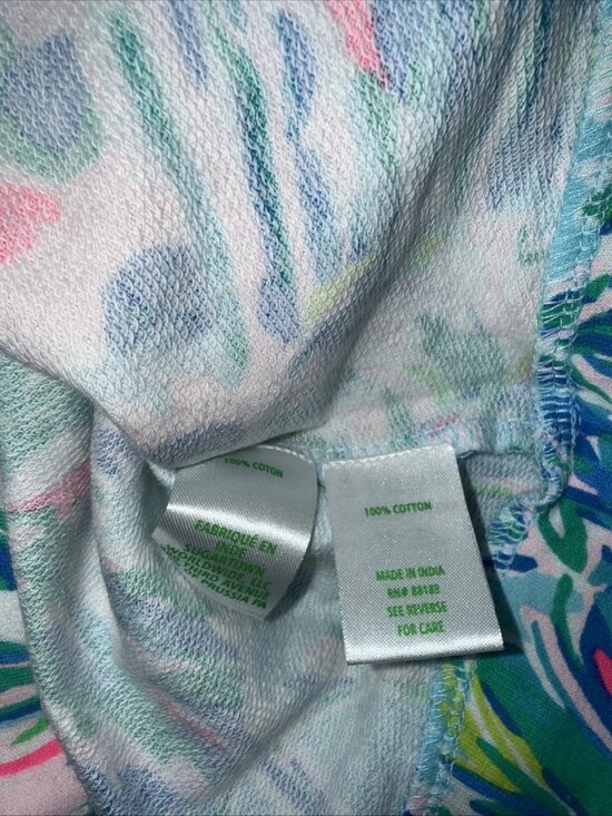 Lilly Pultitzer Jansen LS Sweater Women's Small Blue Ibiza Cabana Cocktail NWT - Picture 5 of 5